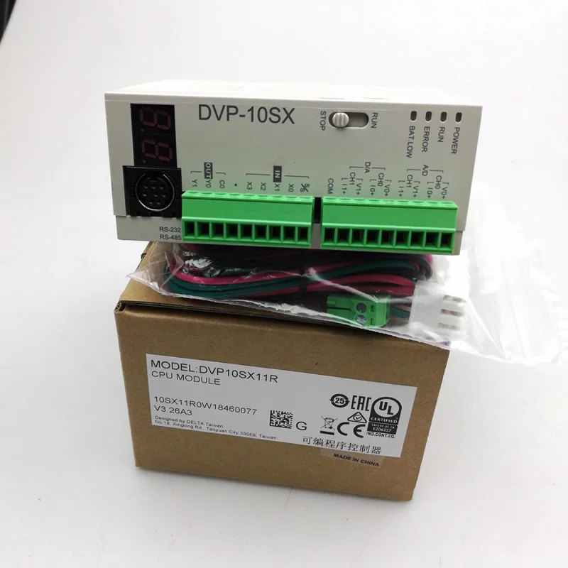 Фото Новый оригинальный Оригинальный гибридный хост Delta PLC SS2 DVP10SX11R / DVP10SX11T Новый оригинальный Оригинальный гибридный хост Delta PLC SS2 DVP10SX11R / DVP10SX11T