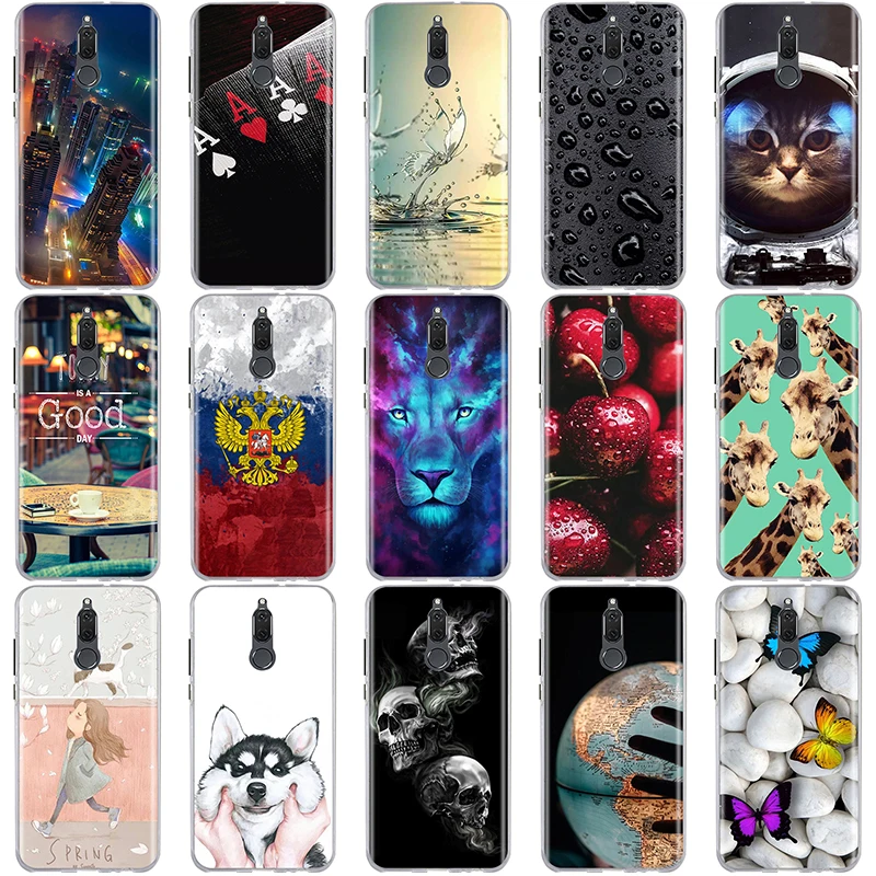Силиконовый мягкий чехол для Huawei Mate 10 Lite чехлы honor 9i милый Fundas Nova 2i телефона |