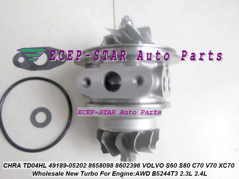 Картридж Turbo CHRA TD04HL 13T 49189 05202 05212 8658098 для VOLVO S60 S80 C70 V70 XC70 V70N 01 B5244T3 2.3L 2.4L