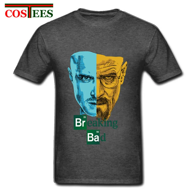 Camisetas Футболка &quotХАЙЗЕНБЕРГ&quot Новая мода Heisenberg мужская Breaking Bad Cool Мужская