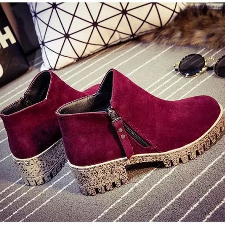 2017 ГОРЯЧАЯ Vintage Туфли На Платформе Для Женщин Лодыжки сапоги Размер (34-39) Удобные
