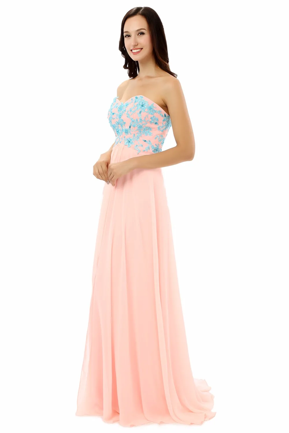 Forevergracedress реальные фотографии Румяна розовый платье подружки невесты Линия