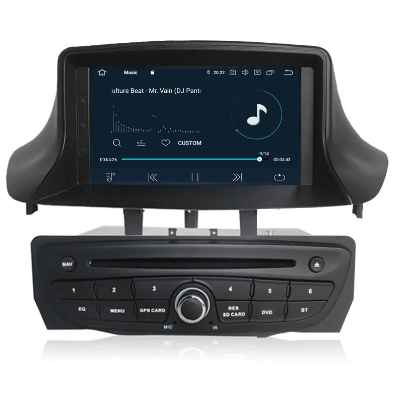 COIKA 7 &quotAndroid 9 0 система автомобильный DVD мультимедийный плеер для Renault Megane 2009 2016 с 4 +