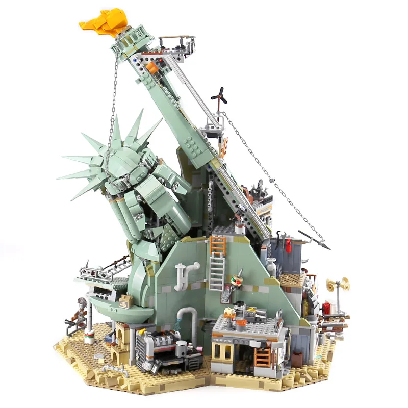 45014 Moive Добро пожаловать в apocalypseberg Статуя Свободы строительные блоки игрушечный