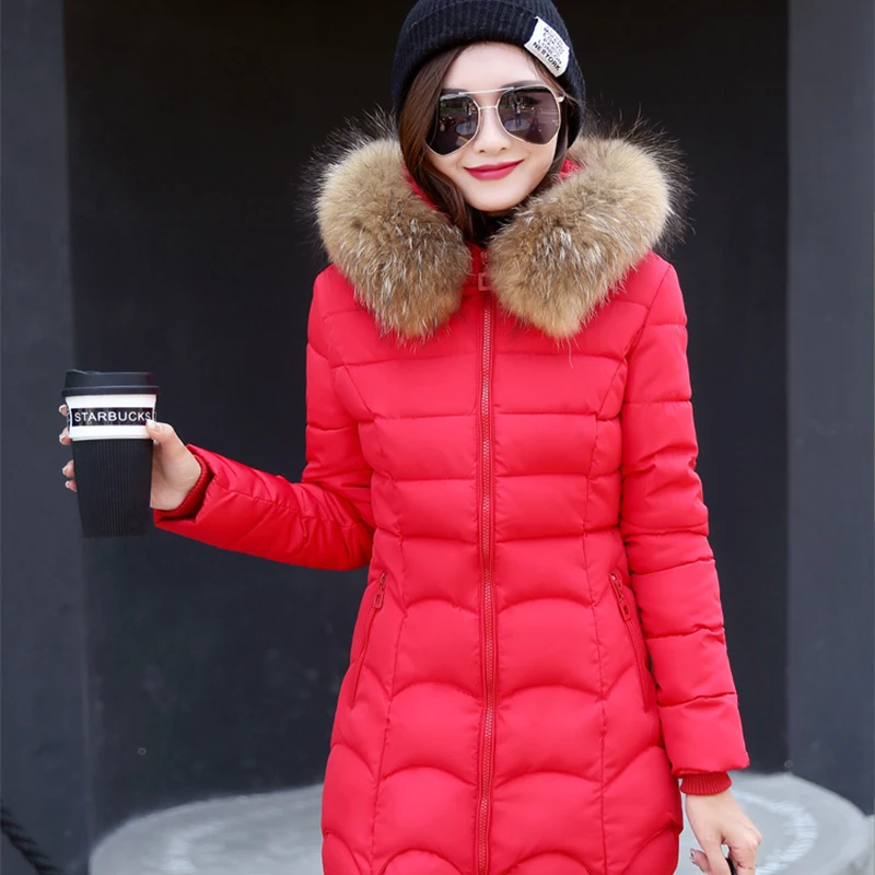 2016 горячие продажа зимние пуховики женщины пять цветов хлопка молнии пуховик