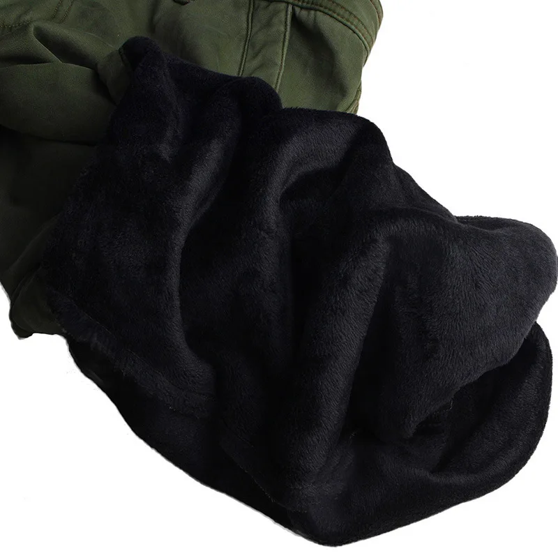 Мужские зимние плотные теплые брюки длинные карго с множеством карманов