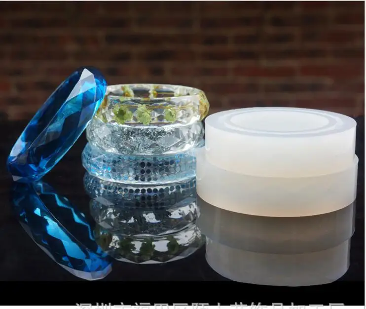 Новая силиконовая форма для браслета с алмазной поверхностью DIY полимерная Форма