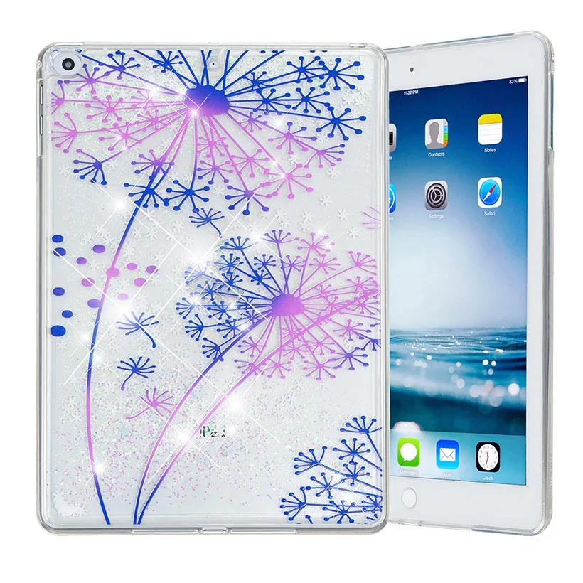 Чехол для планшета для iPad 9,7 дюймов 5th 6th 5 6 поколения защитный жидкий зыбучий песок оболочка Кожаные чехлы 1822 A1823 Капа