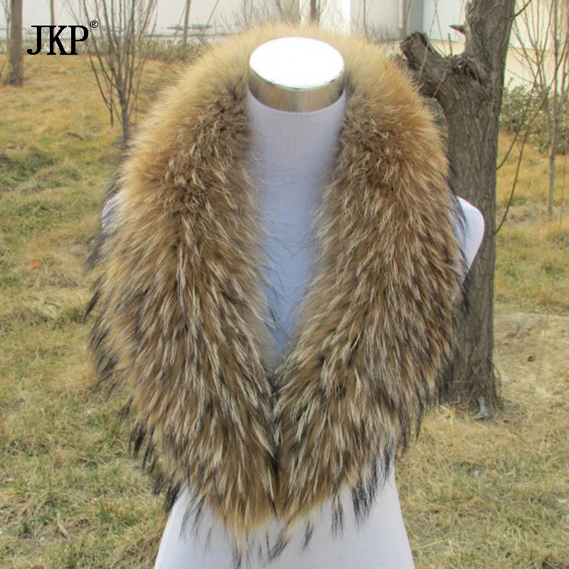 Women Real Raccoon Fur Scarf 100% Natural Collar Shawl Winter Warm Scarves | Wraps
