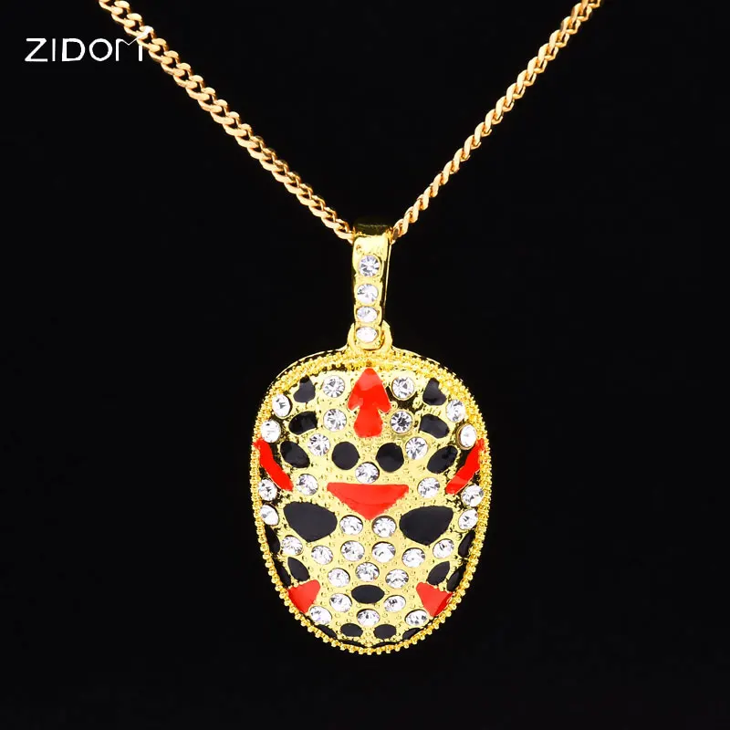 Хип хоп iced out bling Маска Мужские нагрудные украшения Нержавеющая сталь 24 дюймов