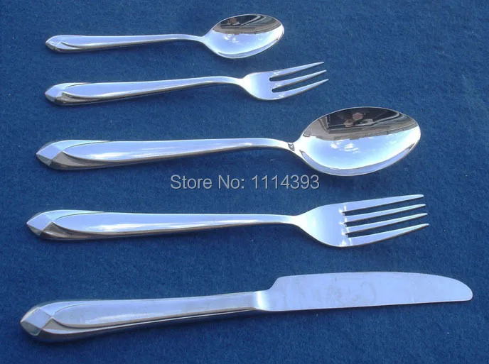 2250 нержавеющая сталь набор столовых приборов 24 шт. зеркало/Столовые приборы