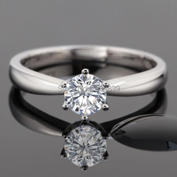 Оптовые Модные кольца для возлюбленной пары 1.25Ct кольцо из стерлингового серебра