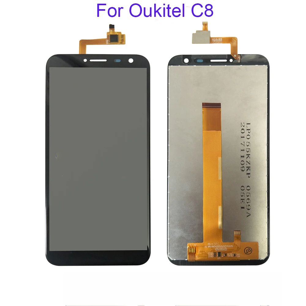 Для Oukitel C8 100% протестированный ЖК-дисплей с кодирующий преобразователь