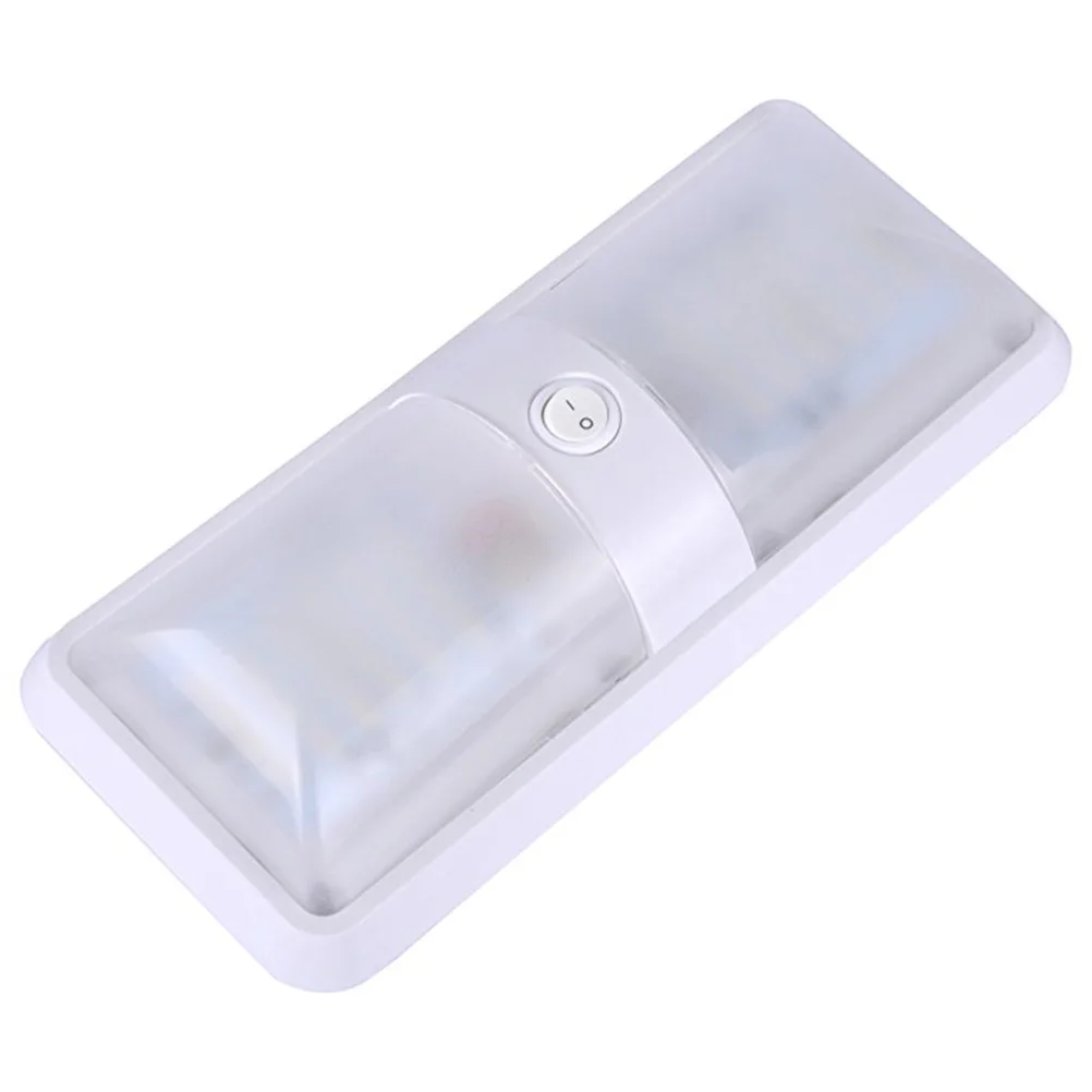 Прочный 2 шт 12В 48LED купол свет двойные внутренние потолочные светильники для RV