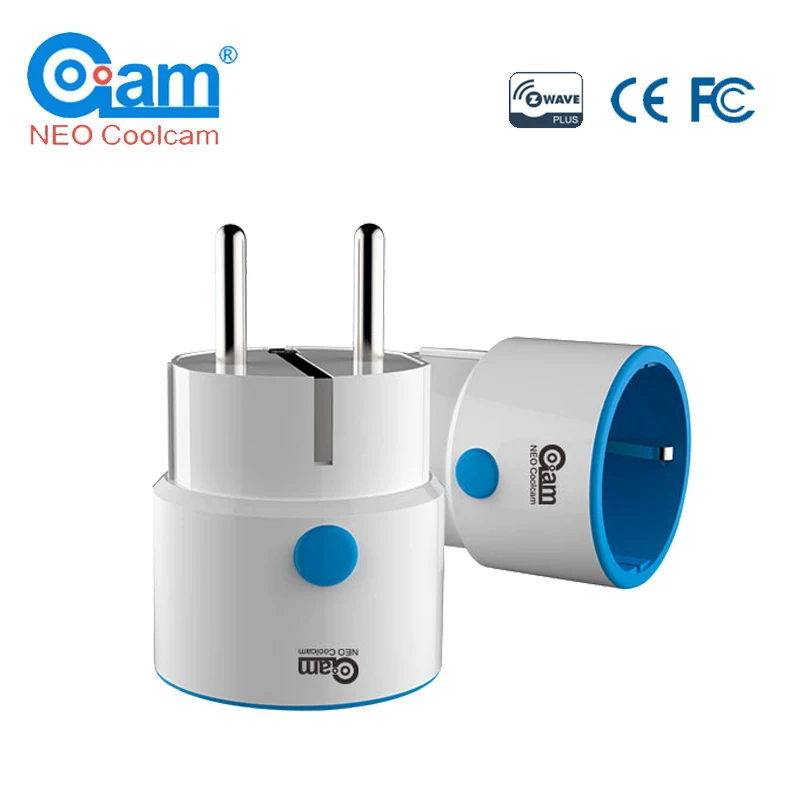 НЕО COOLCAM Z-wave Plus мини умная Вилка питания домашняя Автоматизация Zwave розетка, расширитель диапазона Z Wave работает с подмигиванием, Smartthings
