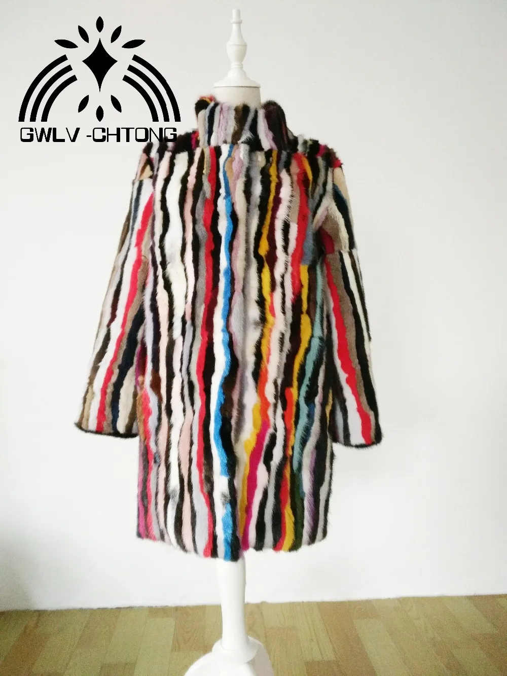 Новая Подлинная Шуба из натуральной норки женская модная длинная куртка с