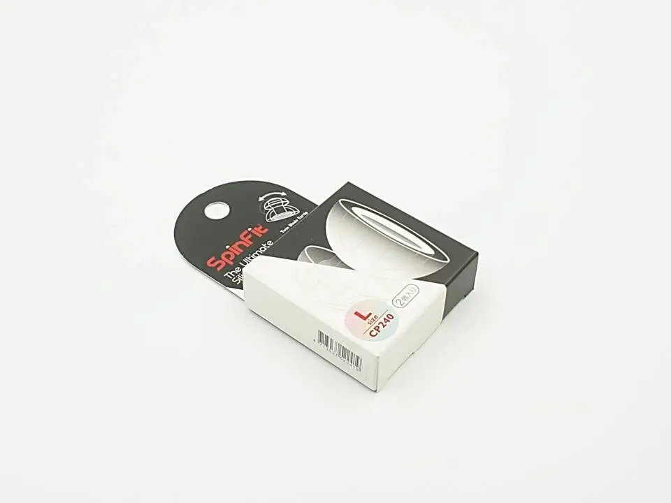 SpinFit TwinBlade CP240 Размер L 4 мм двухфланцевые силиконовые наушники для наушников-вкладышей(1 пара