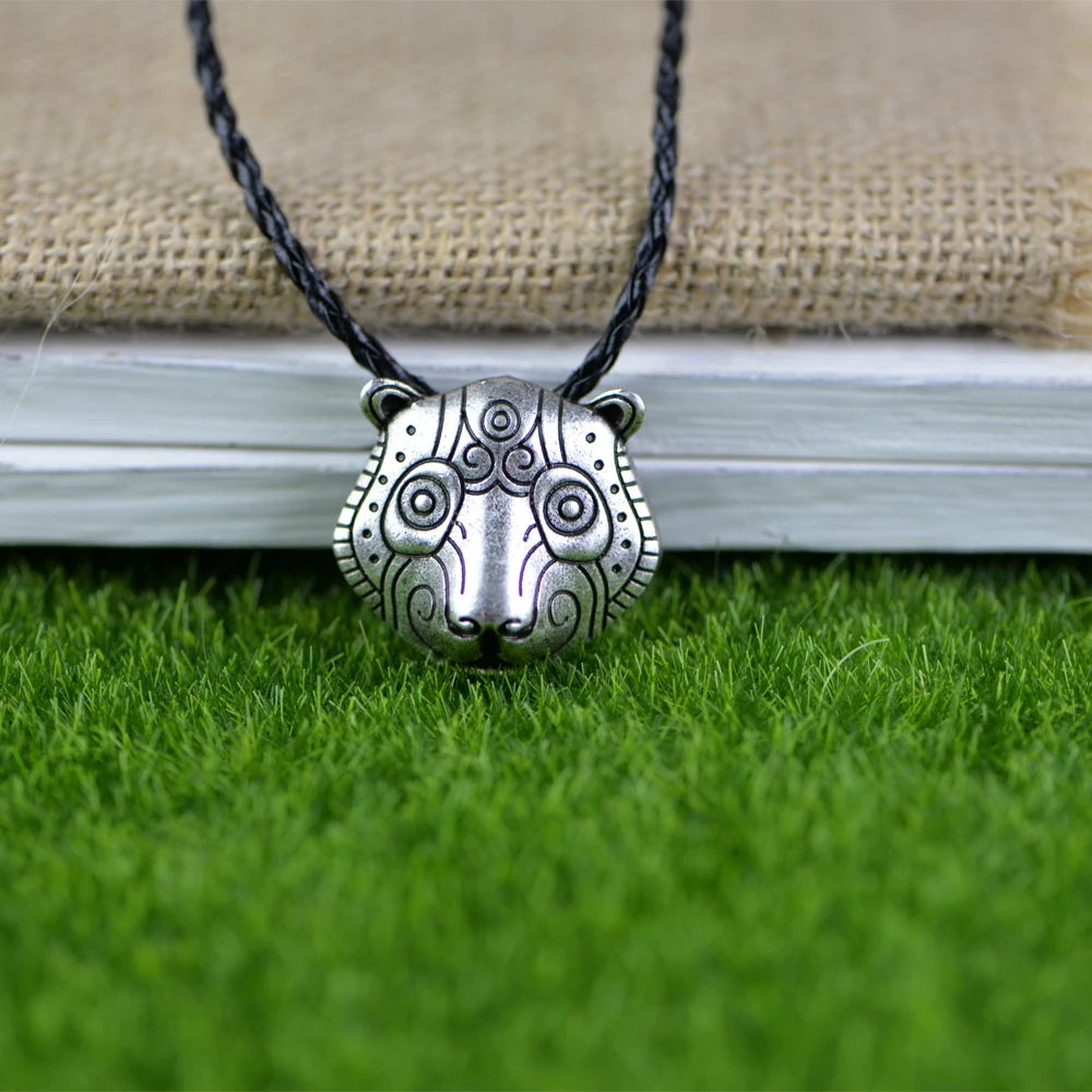 

LANGHONG 10pcs Cute Bear Necklace for men and Women Amulet Necklace
