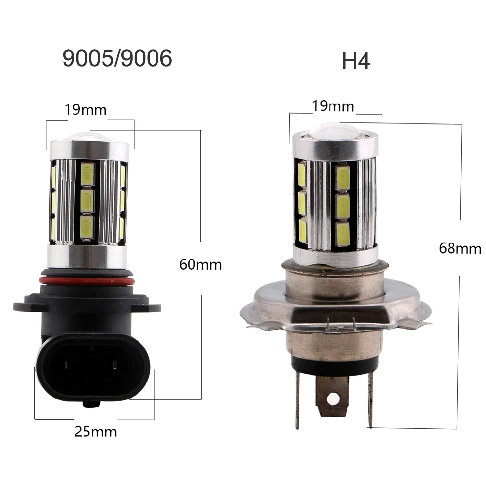 YM E Bright 2 Pack H4 9006 9005 12V DC 5730 18 SMD СВЕТОДИОДНЫЙ Автомобильный противотуманный