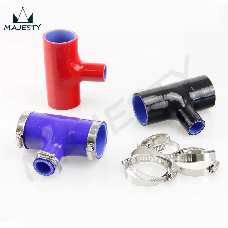 T-образный силиконовый шланг от 2 36 до дюйма Т-образная трубка 60 мм для 25 ID BOV +