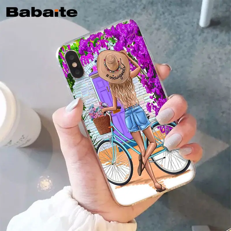 Babaite VOGUE Рождественская Принцесса Девочка женский кофейный чехол для телефона Apple