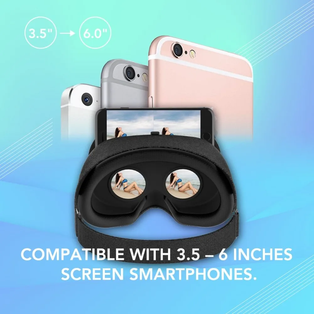 Гарнитура виртуальной реальности из ткани 3d очки с HD объективом тканевый корпус