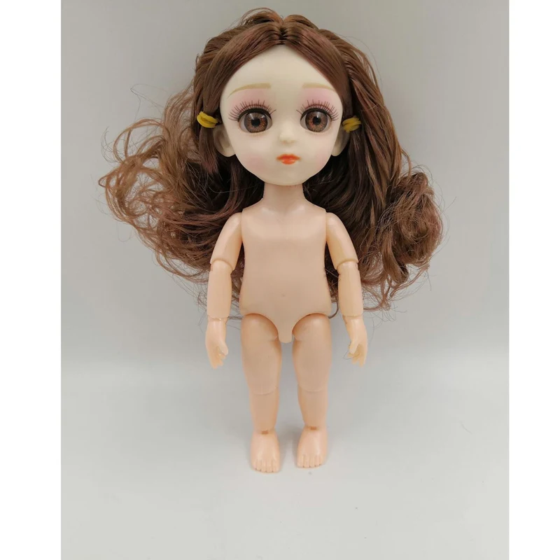 15 см детская кукла игрушка серебристые волосы одеваются куклы девушки BJD кукла игрушка с 3D глазом модная Оригинальная кукла Дети подарок детские игрушки для девочки
