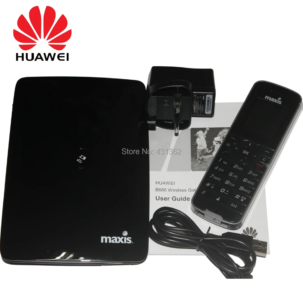 Роутер Huawei B686 21 6 Мбит/с 3G CPE домашний Wi Fi модем с поддержкой DECT цифровой голос|3G/4G