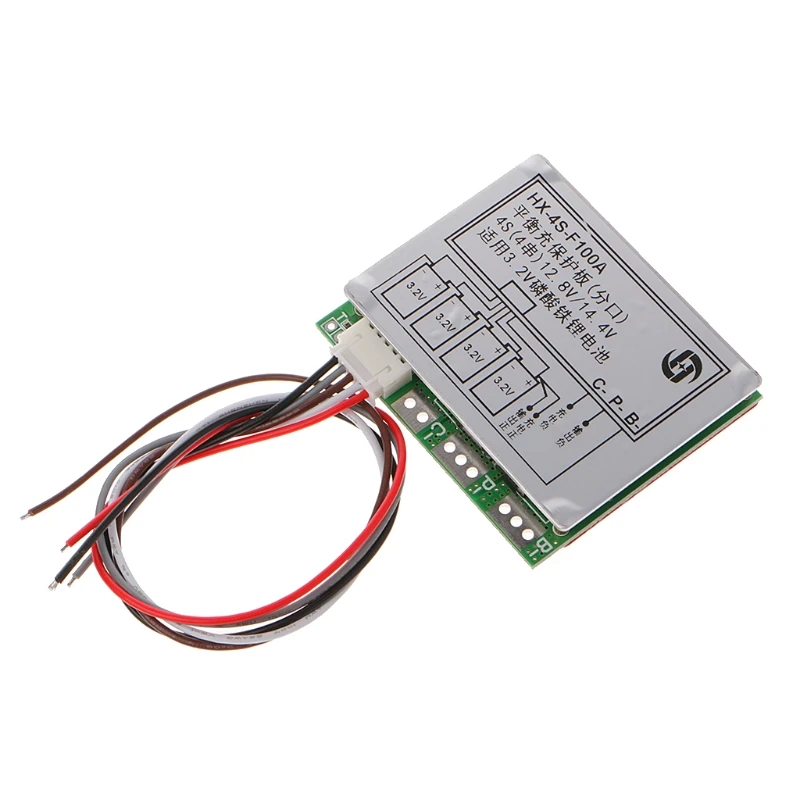 4S 100A w/баланс 3 2 V LiFePo4 жизни 18650 Батарея ячейка PCB плата защиты BMS