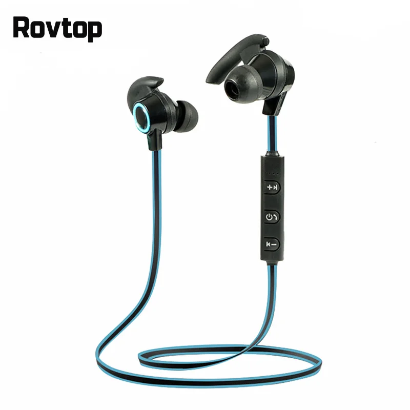 Rovtop Беспроводной наушники двойной стерео Bluetooth IPX4 водонепроницаемые спортивные