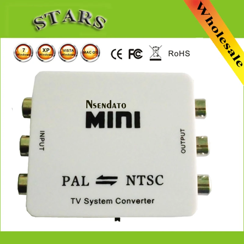 Мини RCA видео NTSC PAL ТВ Видео система конвертер в HD адаптер для проекционного