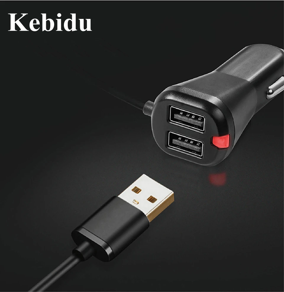 Автомобильное зарядное устройство Kebidu Bluetooth V3.0 2 в 1 А двойной USB комплект