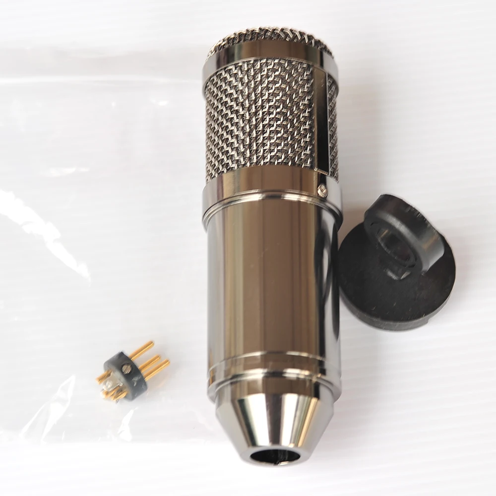 Цвета: золотистый сером и коричневом цвете металла DIY корпус микрофона