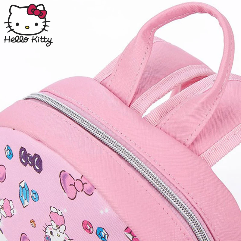 Милый плюшевый рюкзак с рисунком Hello Kitty розовый детский 3D кота школьный для