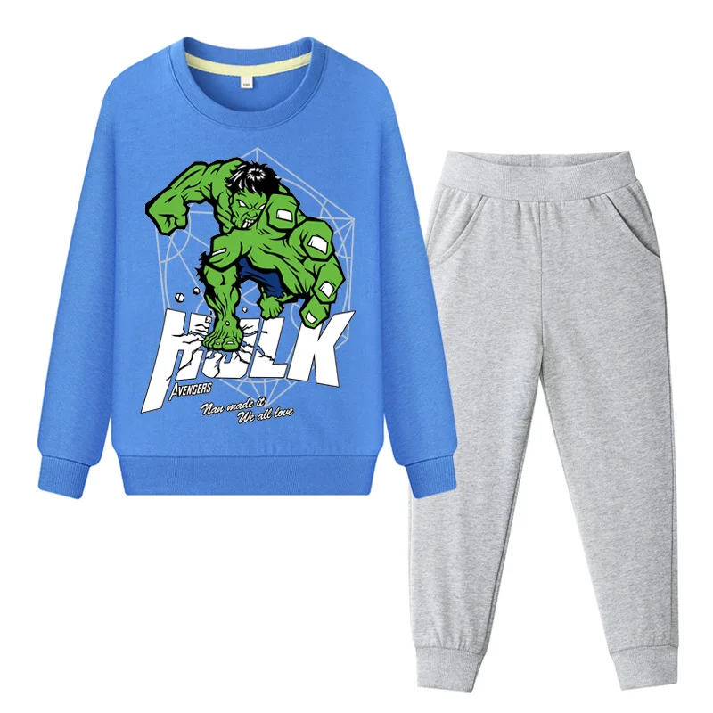 Children Cartoon Print Clothes Suit Boys Hulk Coat+Pant Clothing Sets Girls Pink Casual Tracksuit Kids Sports Costume Set WL067 | Детская