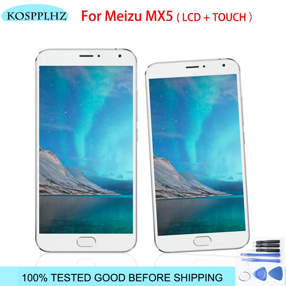 Черный/белый 5 дюймов для Meizu MX5 ЖК дисплей + сенсорный экран высокое качество дигитайзер сборка M X с