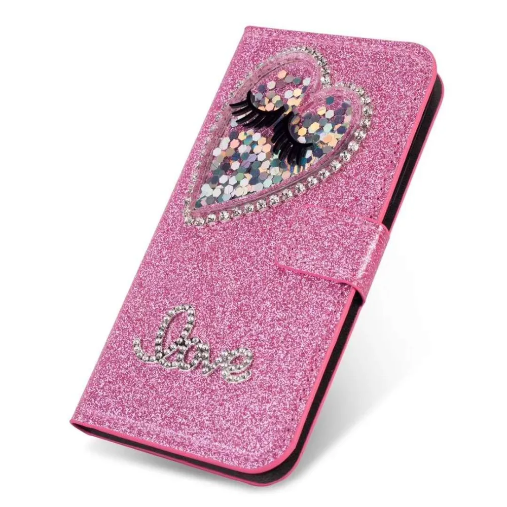 Чехол Marchcover для iPhone XS MAX XR X 8 7 6S 6 Plus с красными губами украшенный бабочкой кожаный