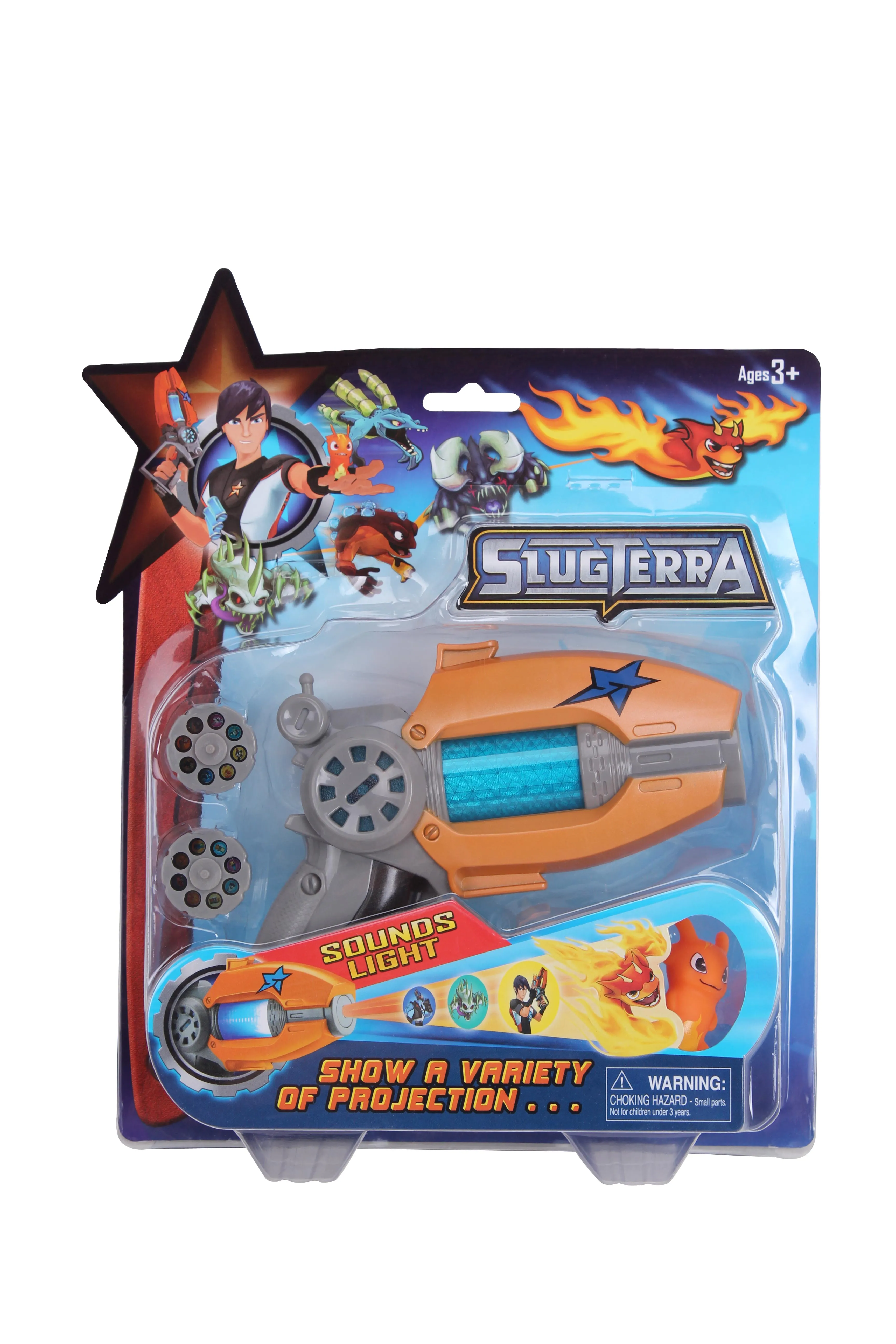 Детские Подарки Игрушка из сериала Slugterra проектор пистолет Elves 16 видов световая