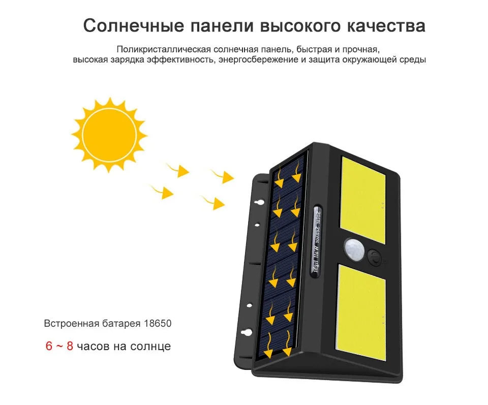 Светодиодный солнечный уличный свет PIR датчик движения Солнечный сад свет открытый водонепроницаемые гирлянды на солнечной батарее для фонаря сад Лестница украшения