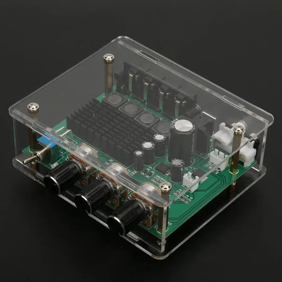 Плата цифрового усилителя AC12 17V/DC 12 24V AMP модуль 80W * 2 двухканальный цифровой аудио