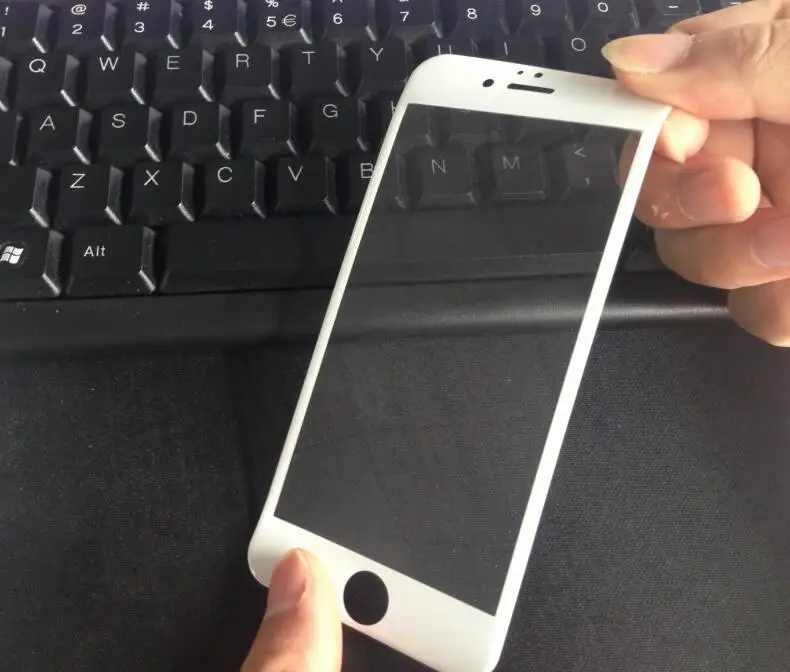 3D для iPhone 7 8 6 углеродное волокно цветное полное покрытие закаленное стекло Plus
