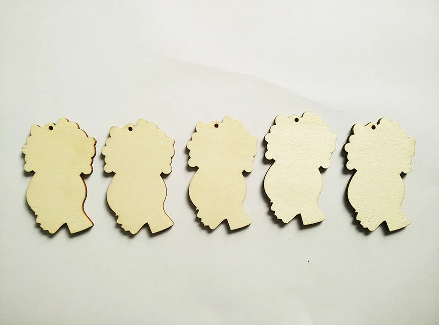 Натуральные волосы афро пышный силуэт необработанный деревянный вырез серьги