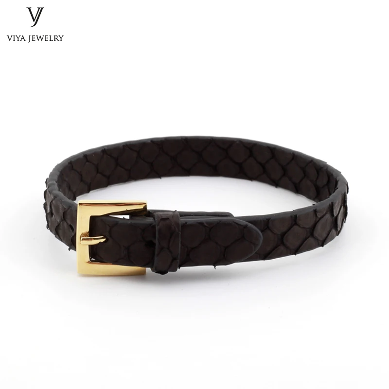 10 мм Ширина плоский натуральный морской скат & Мужские лоферы под кожу питона