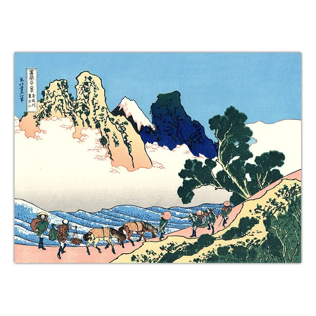 Домашняя Печать на холсте Модульная картина японский катсушика Hokusai картины на стену скандинавском стиле плакат для гостиной - Цвет: Nordic LXR2563-03