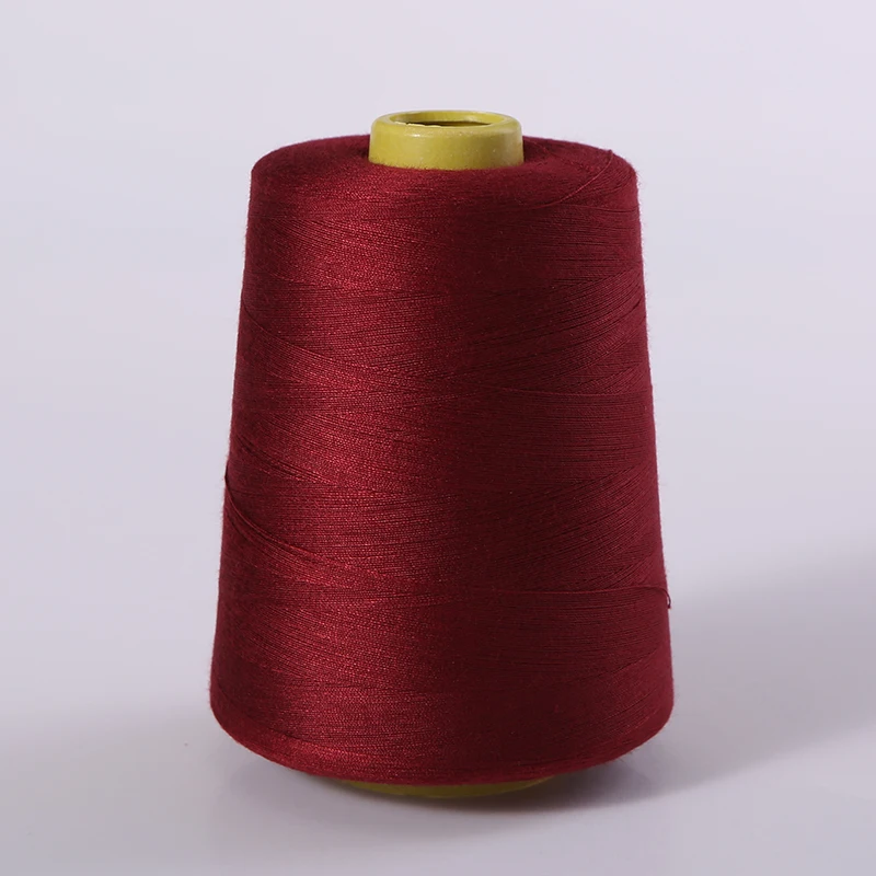 8000 ярдов винно красная Строительная линия из полиэстера|sewing line|polyester threadthread sewing |