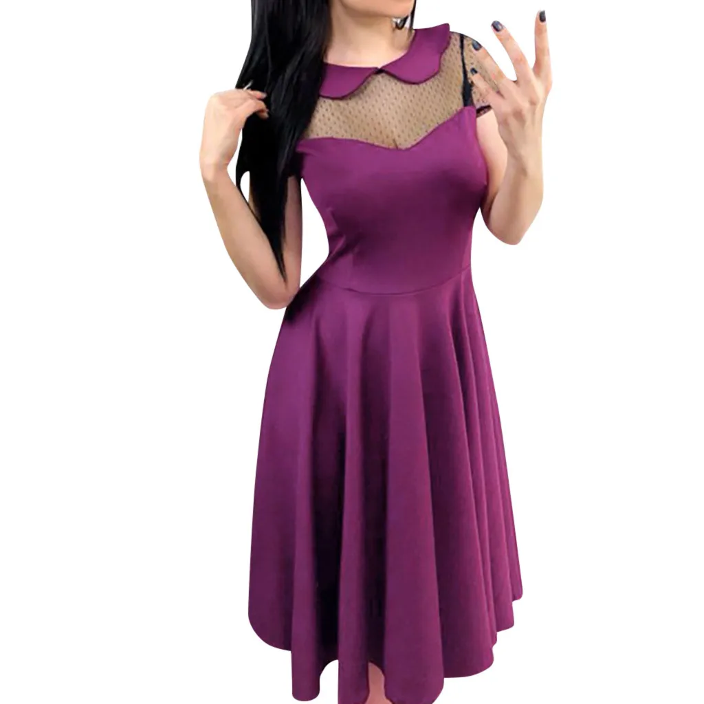 Платье женское летнее кружевное однотонное 2019|Женские платья| |