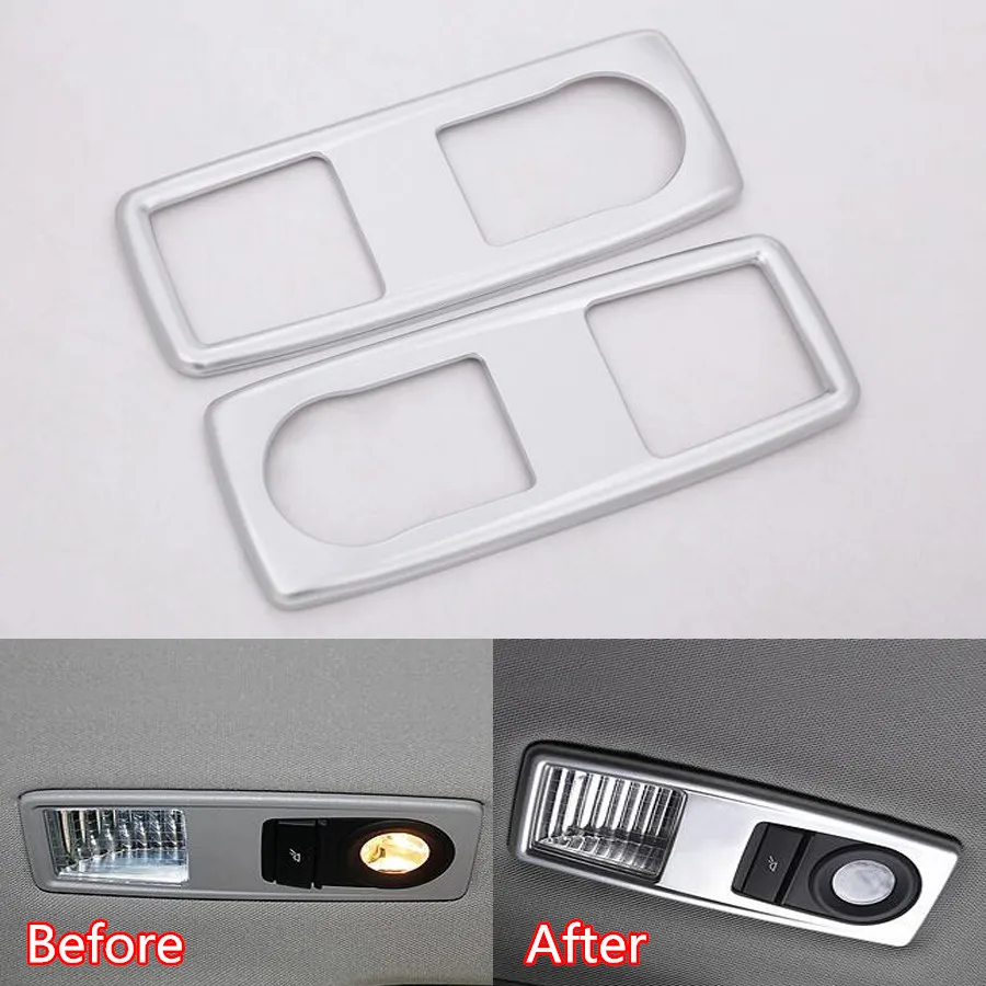 

2Pcs/set Car Rear Reading Light Lamp Frame Trim Cover Styling For BMW X1 F48 2010-2015 X3 F25 X4 F26 2011-2017 ABS