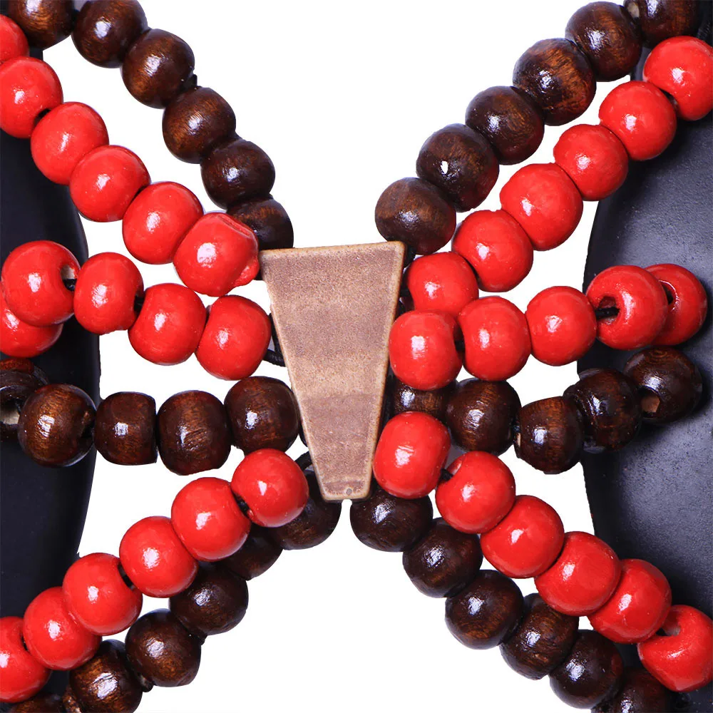 HAICAR Hair Comb Women Magic Wood+Beads Acrylic Retro Vintage Double Clips Slide gift AA# dropship | Красота и здоровье