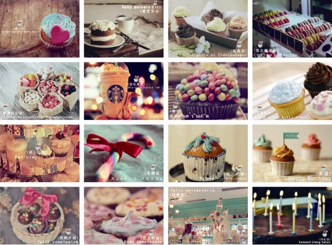 32 шт./компл. поздравительные открытки с днем рождения Мультяшные Открытки