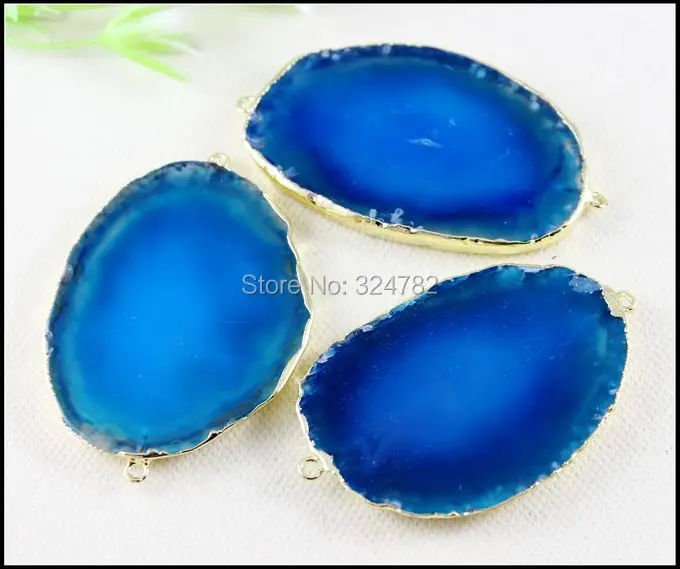 10 шт. соединители природного камня очаровательный камень каменные бусины в